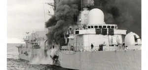 Hace 42 años dos Súper Etendard de la Armada hundían al HMS Sheffield