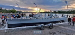 La réplica del crucero General Belgrano está lista para una nueva prueba de navegación
