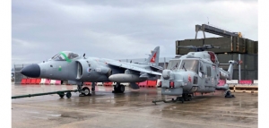 Un Sea Harrier y un helicóptero ingles de la época de la guerra de 1982 serán trasladados al museo de Malvinas
