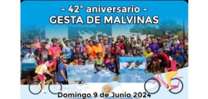 Jornada de Cicloturismo “42° Aniversario Gesta de Malvinas”
