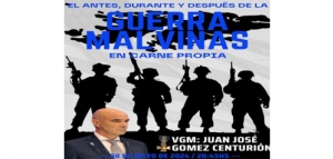 Juan José Gómez Centurión, Veterano de Malvinas, dará una charla  
