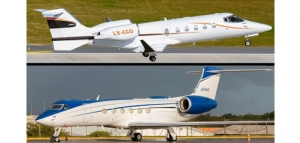 Un Learjet 60 y un Gulfstream V de Baires Fly volaron ayer de Buenos Aires a Malvinas