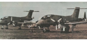El IA-58 Pucará operó desde distintas bases de la Fuerza Aérea y de la Armada Argentina en las islas, desde la BAM Malvinas y la BAM Cóndor hasta la BAN Calderón